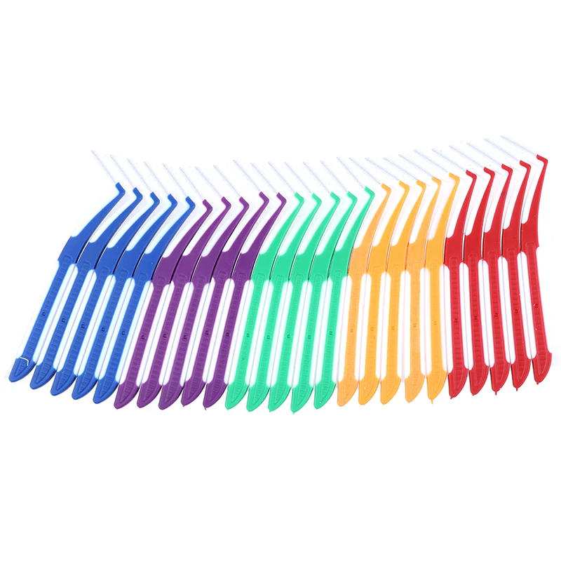 5 шт. межзубные щетки L типа забота о здоровье зуб нажимной инструмент удаляет