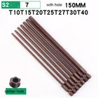 1 шт. 150 мм набор магнитных звездообразных отверток с шестигранным хвостовиком 10,T15,T20,T25,T27, T30,T40 ручные инструменты