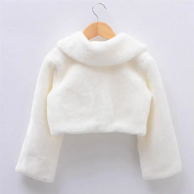 Осень зима плюшевый палантин пальто для девочек мягкое детское платье с цветами