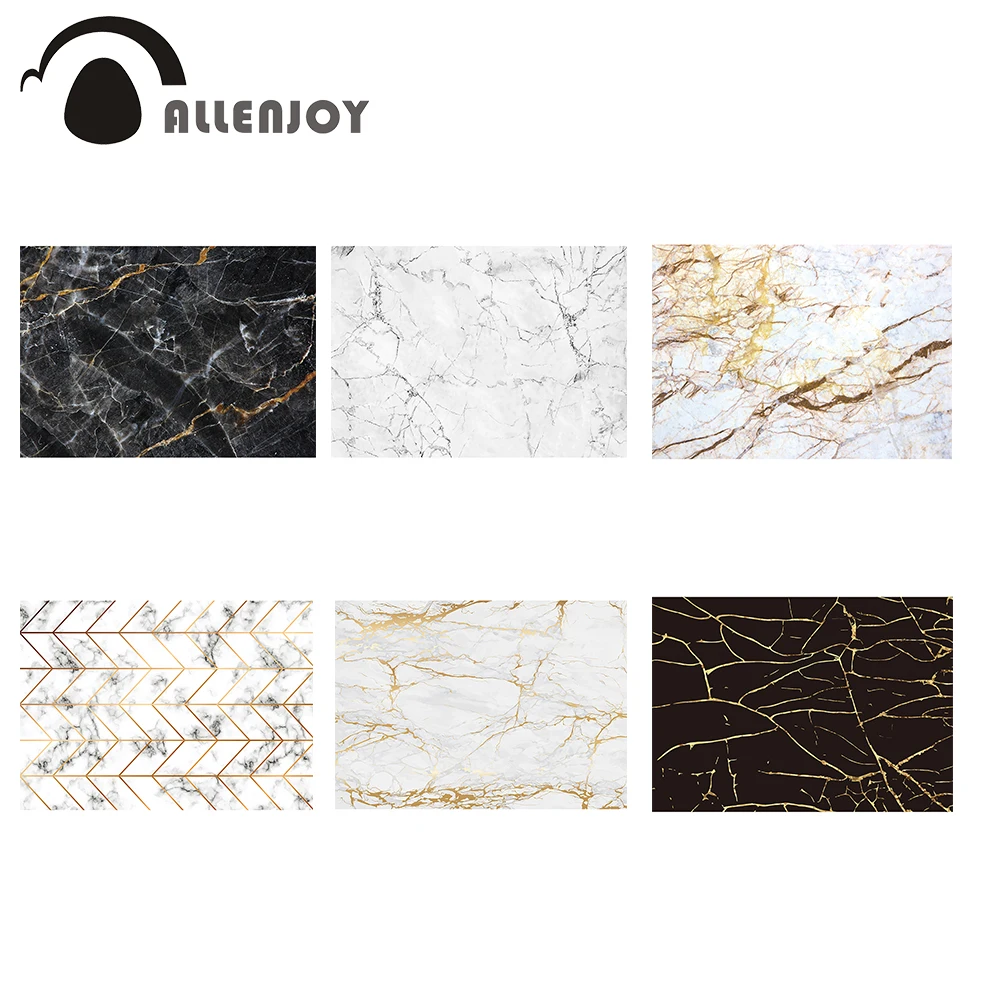 Allenjoy мраморный фон день рождения ребенка душ абстрактный узор простота