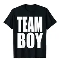 Team Boy Baby Shower Adoption Gender Reveal Party Blue T-Shirt Street Tops T Shirt Cotton Men Top T-Shirts Street Special