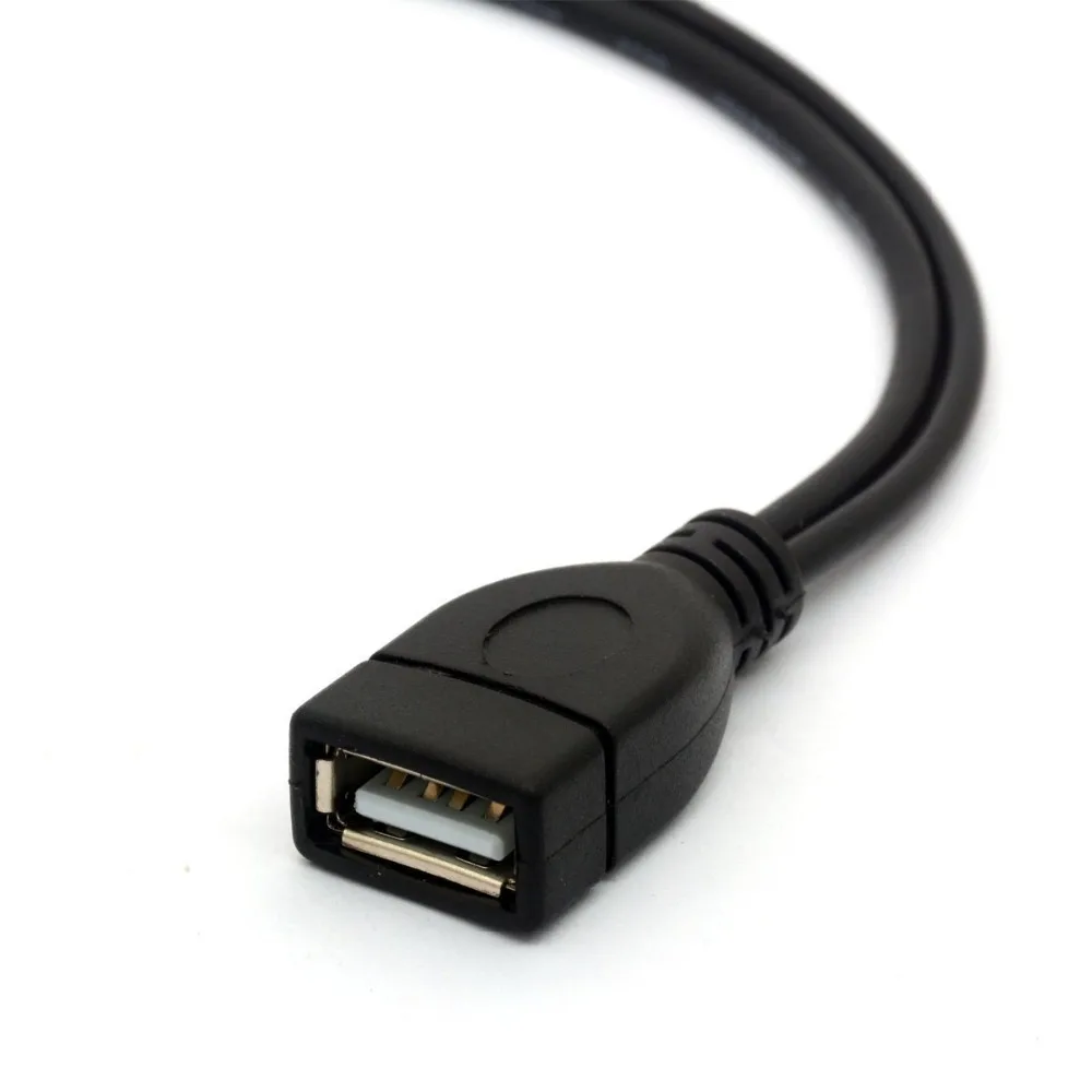 Угловой Y образный разветвитель Micro USB кабель OTG усилитель питания Шнур 2 0 A мама до