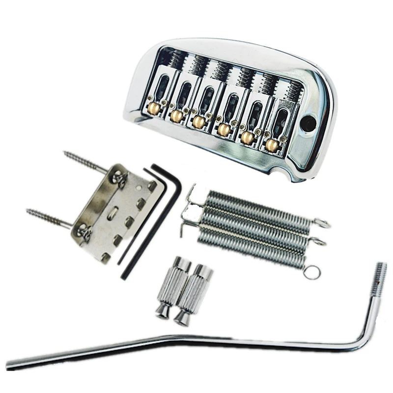 6 Строки металлическая электрогитара ролик седло тремоло Системы комплект с бар