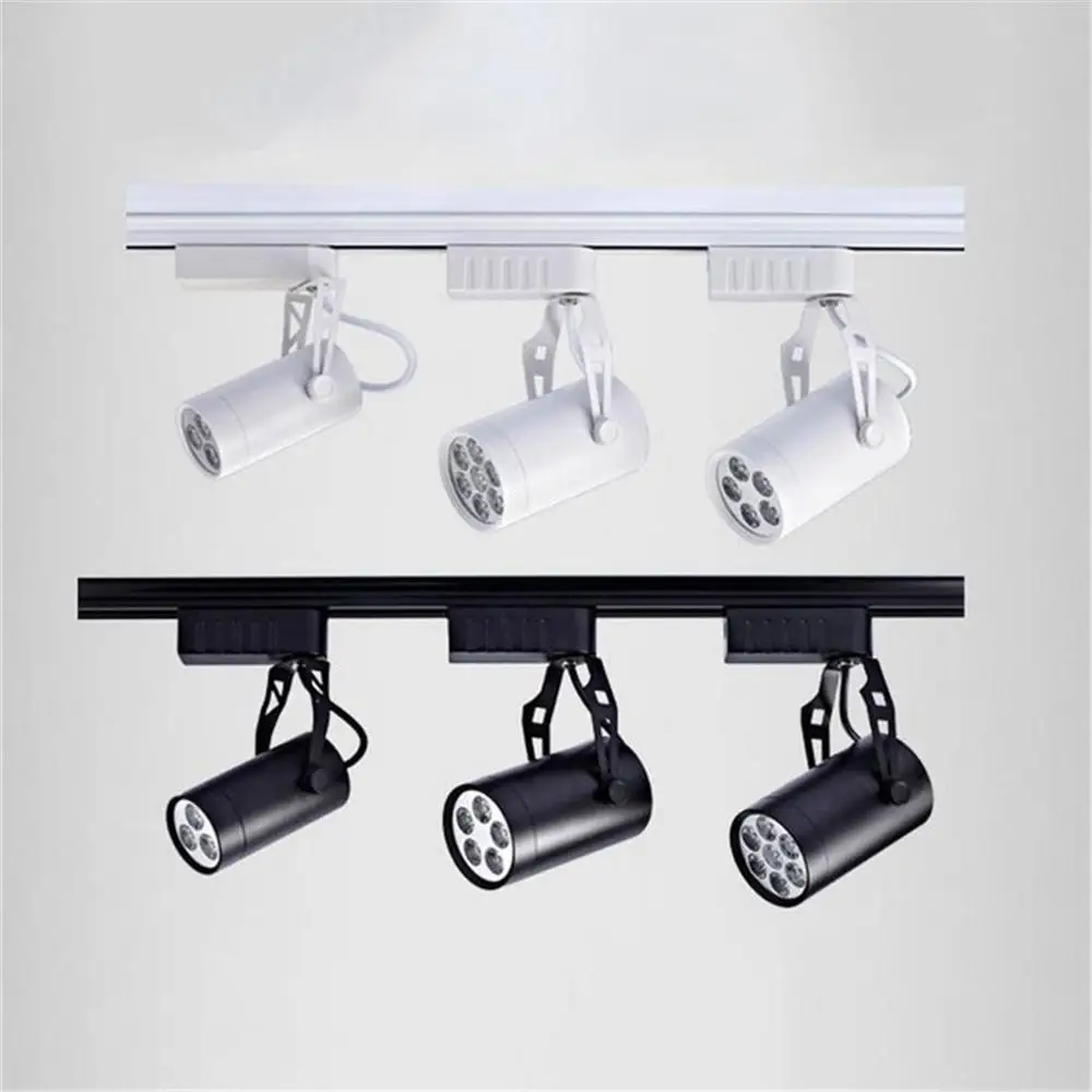 

Modern LED track light,3/5/7W Black White Housing led spot lamp,store shop track lighting rail spotlights fixture luz