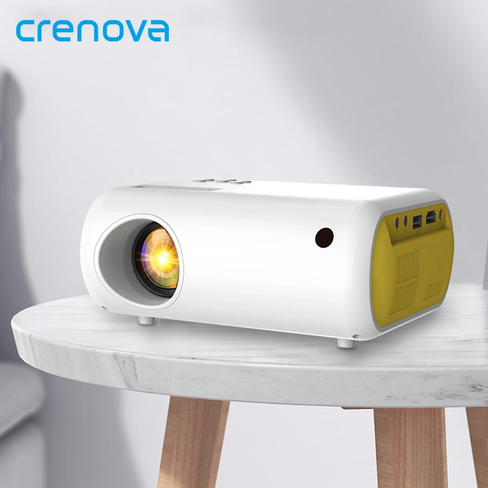 Портативный мини проектор Crenova W70 800*480 пикселей Android 10 11 для домашнего кинотеатра