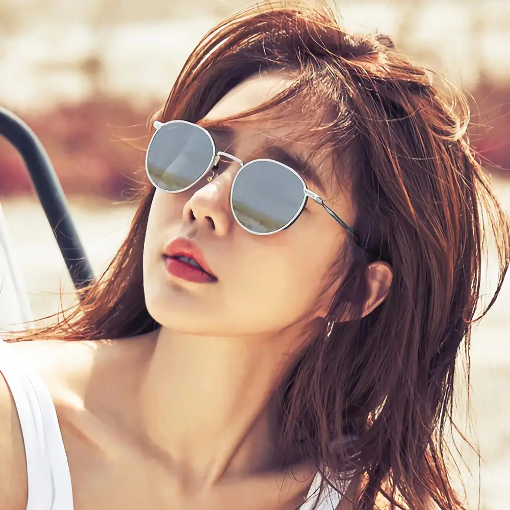 Солнцезащитные очки VEGOOS в стиле ретро для женщин металлической оправе джплина