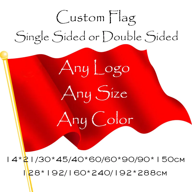 Флаги и баннеры AMMIWAY на заказ односторонние или двухсторонние из полиэстера 100D