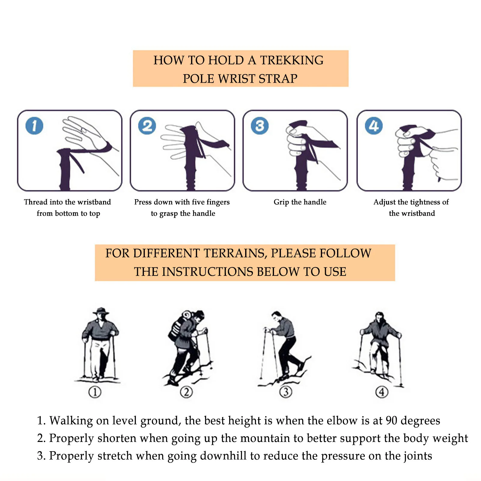 

2pcs 3-Section Camping Trekking Poles Adjustable Telescopic Aluminum Alloy Walking Sticks Cork Stick For Campng Hiking Equipment