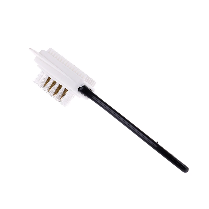 

Black 3 Side Cleaning Brush For Suede Nubuck Boot Shoes S Shape Shoe Cleaner