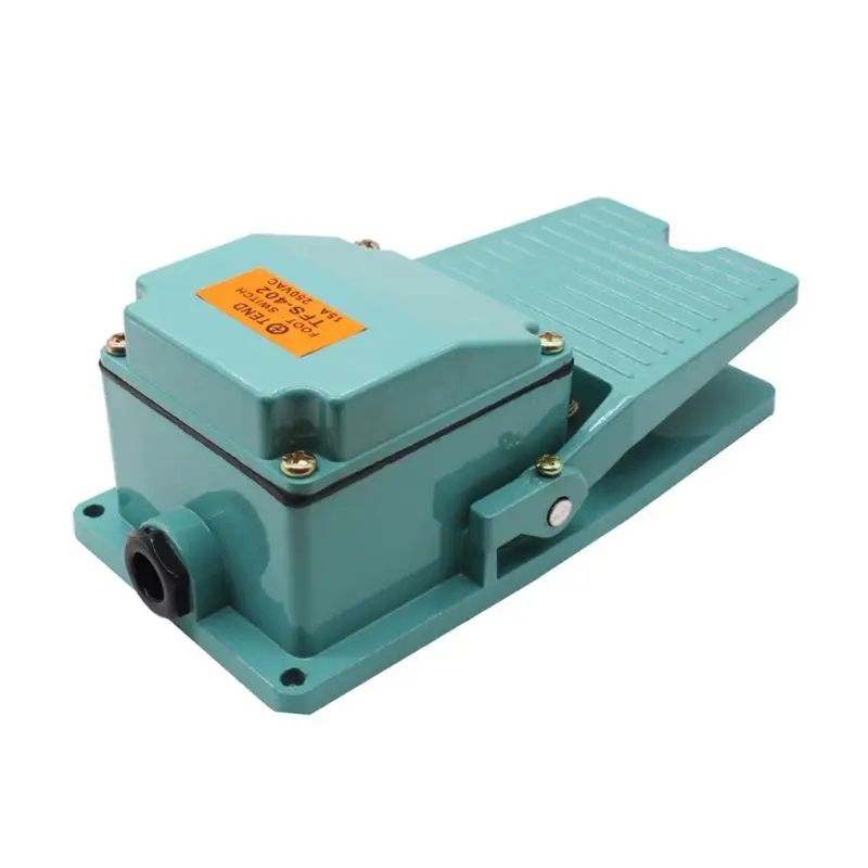 

Metal AC 250V 15A 1NO 1NC Momentary Pedal Foot Switch Anti-slip Controller Treadle Switch TFS-402 87HA