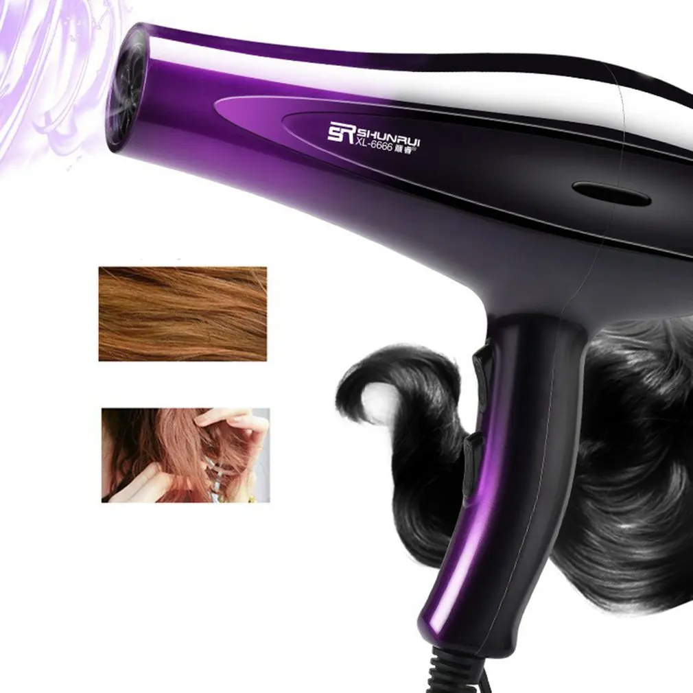 

110V US Plug Home Dormitory Hot And Cold Air Negative Ion Hair Dryer High-density Detachable Wave Filter Hair Dryer