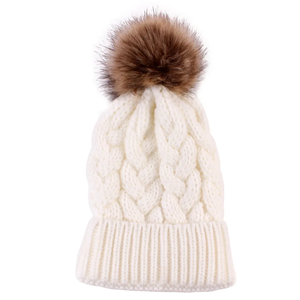 

Hot Sale Women Fashion Keep Warm Winter Hats Knitted Wool Hemming Hat Simple Hats Warm Solid Casual Lady Sombrero