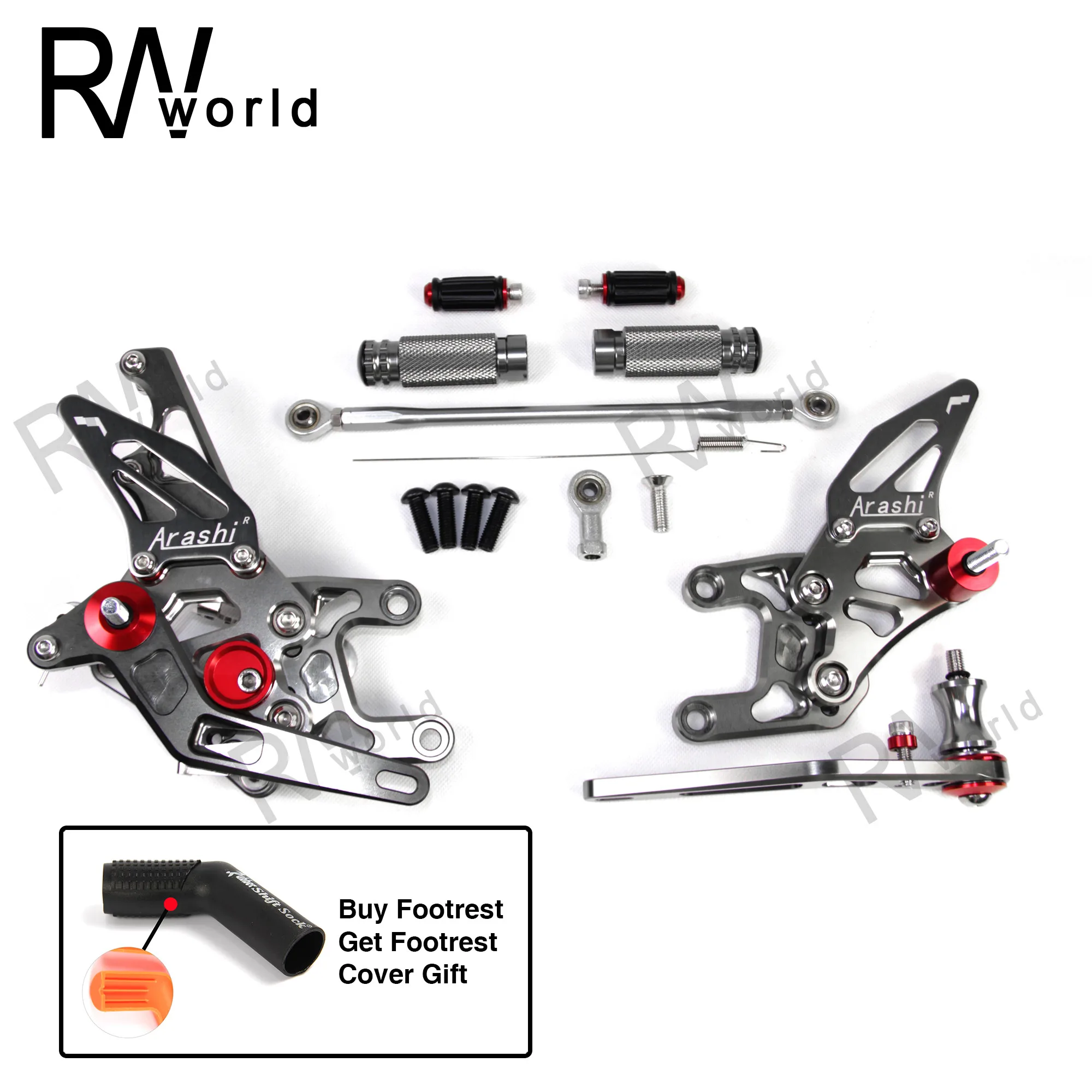 Для HONDA CBR1000RR CNC регулируемая подножка подножки Задние задний Набор педалей CBR 1000RR