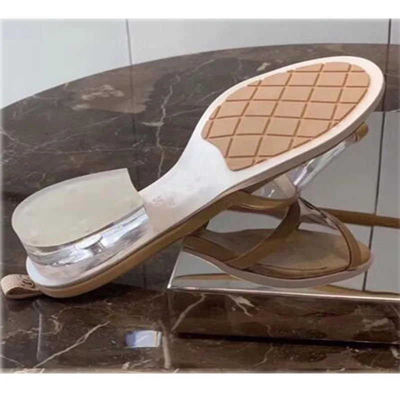 

Ollymurs Transparent Women Jelly Luxury Beach Sandals Summer Shoes