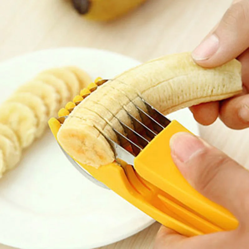 

Multi-function Cutter Stainless Steel Banana Slicer Fruit Sausage Cutter C1