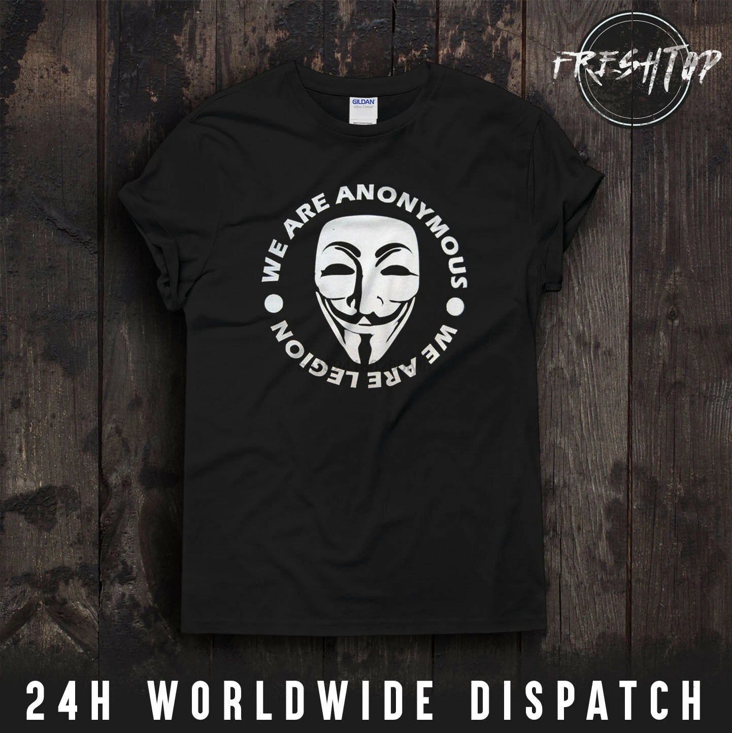 Анонимная Футболка Mr Robot DDoS Hacker Internet We Are Legion Mask Face Logo|Мужские футболки| |