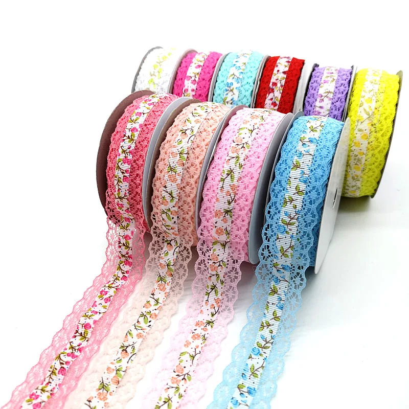 10 ярдов 25 мм кружевная лента ручной работы отделка вышитый бант для шитья