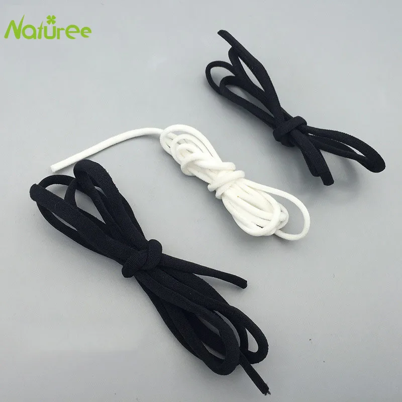 50 м/лот 3 мм/5 мм эластичные ленты лента для волос шитья талии пояса обуви