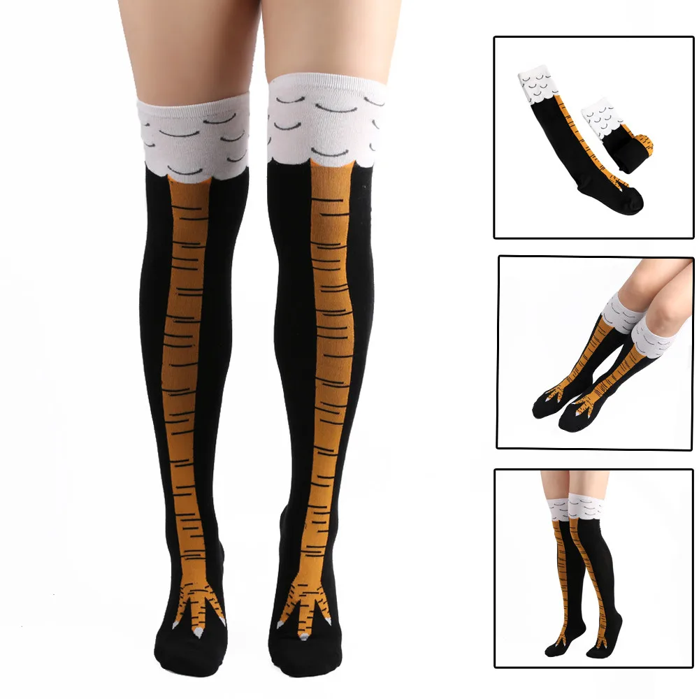 

funny chicken leg stockings Women Keep Warm Winter Cotton Comfortable Floor Stockings chaussettes haute