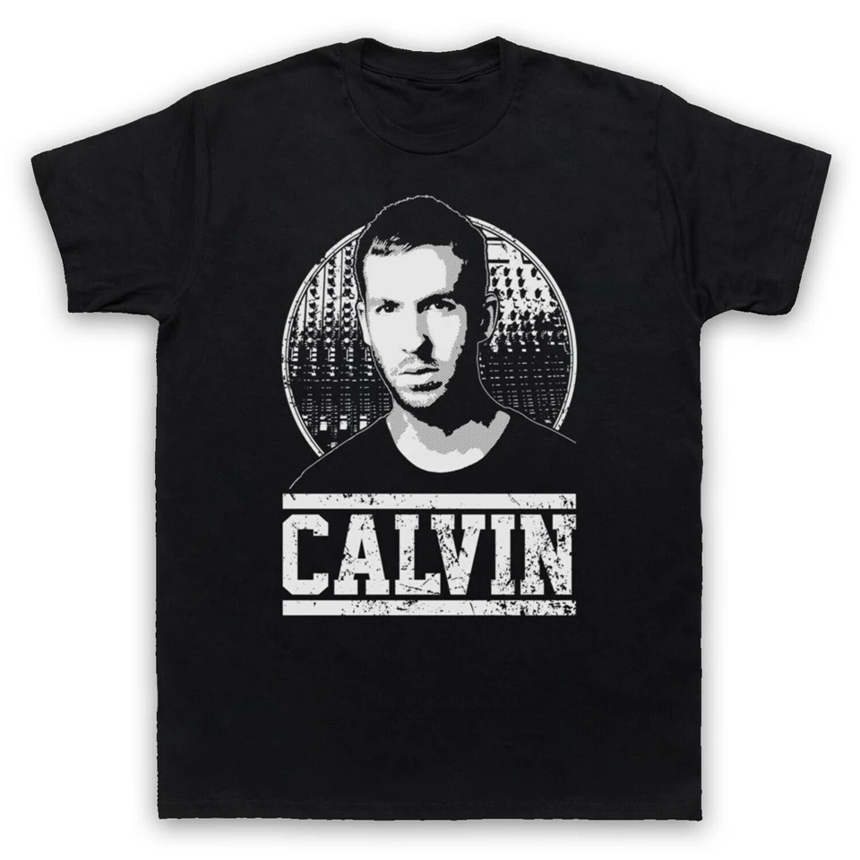 CALVIN HARRIS UN поп дом продюсер DJ дань взрослым Мужская футболка большого размера топы