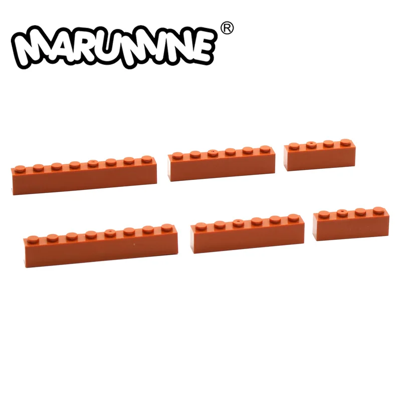 Кубики Marumine шоколадного цвета 50 шт. 3010 деталей набор строительных блоков 3008 3009