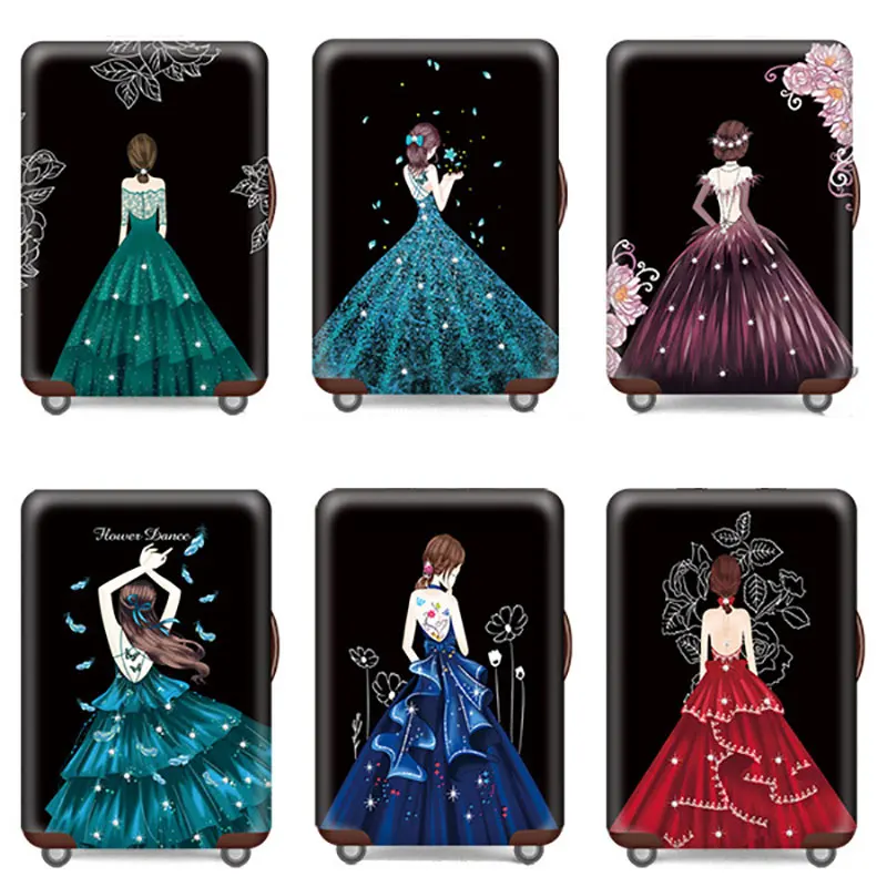 Новый эластичный чехол для защиты от пыли с рисунком | Багаж и сумки