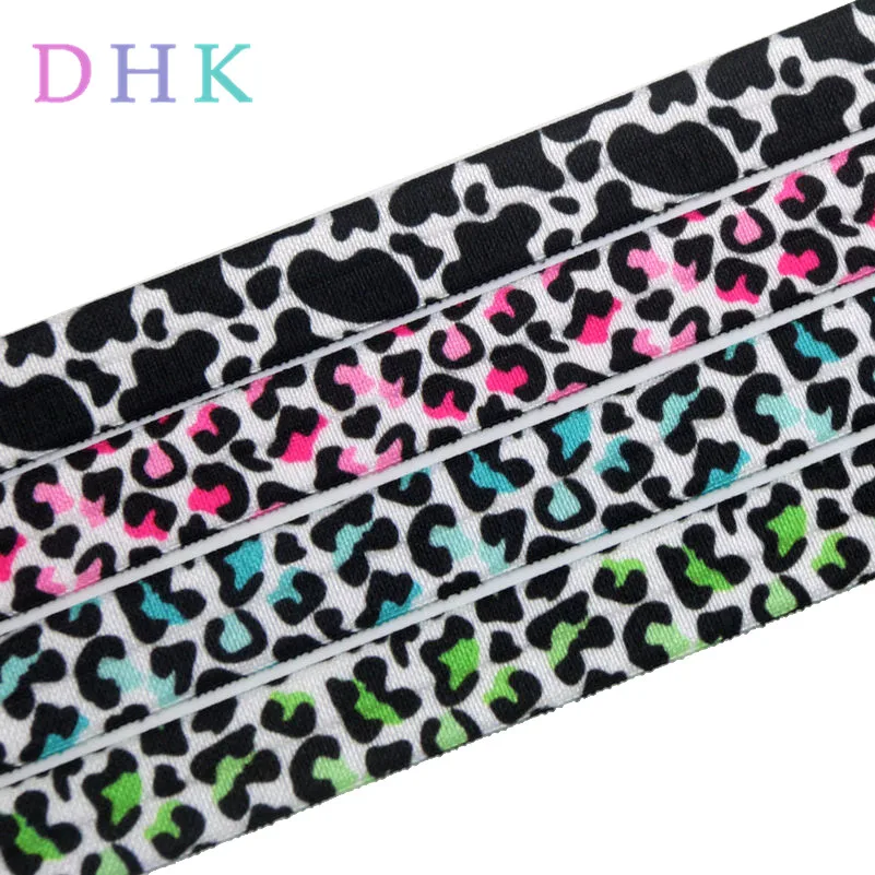 DHK 5/8 'Ƌ ярдов джунгли корова с леопардовым принтом Сложите эластичный враг