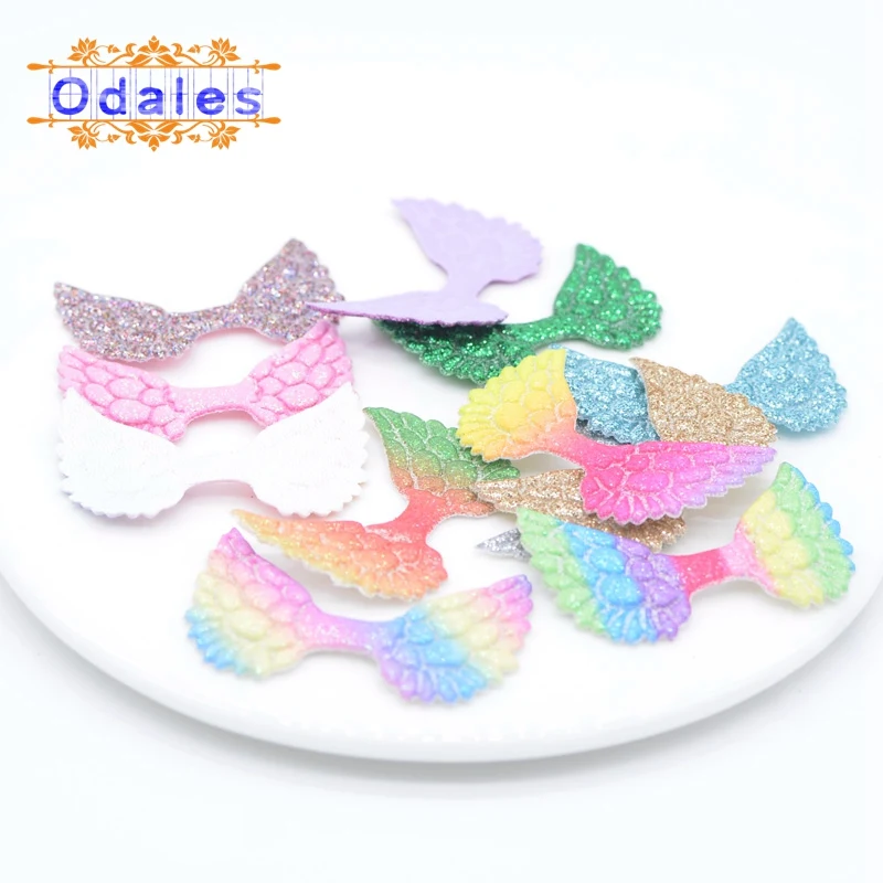 20 шт смешанные цвета мягкие блестящие/Блестящая форма Крыло ангела горный