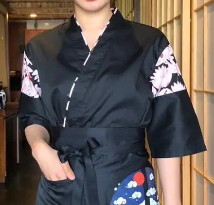 Рубашка для официанта и суши кимоно-Униформа в японском стиле | Тематическая