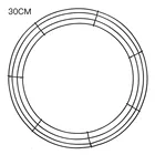 Рождественское металлическое проволочное кольцо, украшения на День святого Валентина, Круглый обруч, цветочные композиции, рукоделие, сделай сам, для свадьбы, настенный венок, круг