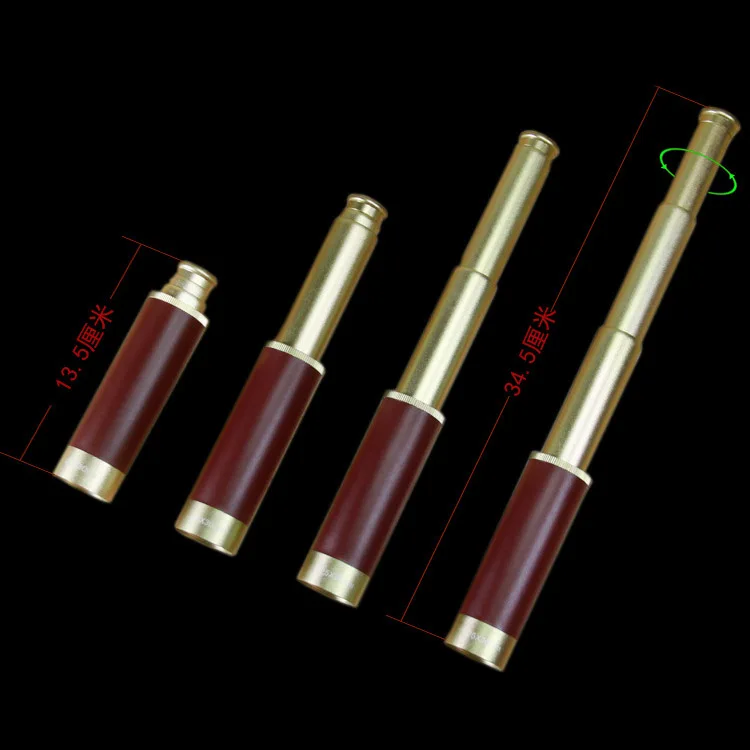 Металлический телескоп пиратский детский Монокуляр HD карманный подарок 25x30