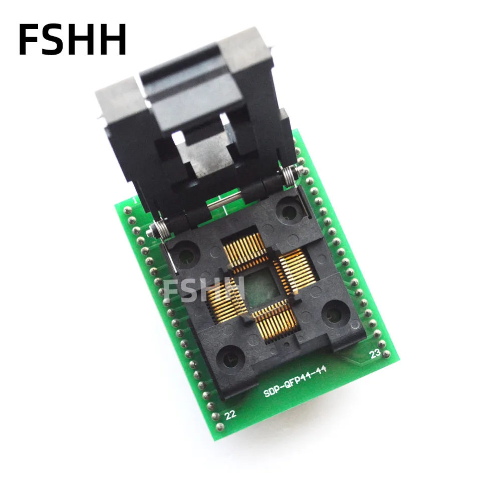 

Адаптер для программатора, раскладушка QFP44 в DIP44, адаптер QFP44 TQFP44 LQFP44, тестовая розетка 0,8 мм