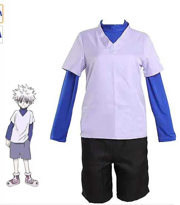 Hunter x костюм для косплея Killua Zoldyck по индивидуальному заказу HunterXHunte COXPLAY