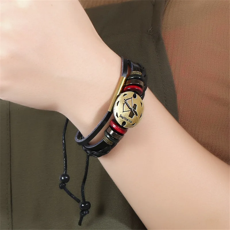 Винтаж 12 Созвездие ювелирных изделий Козерога Водолей рыбы Овен Телец Gemini Рак Leo