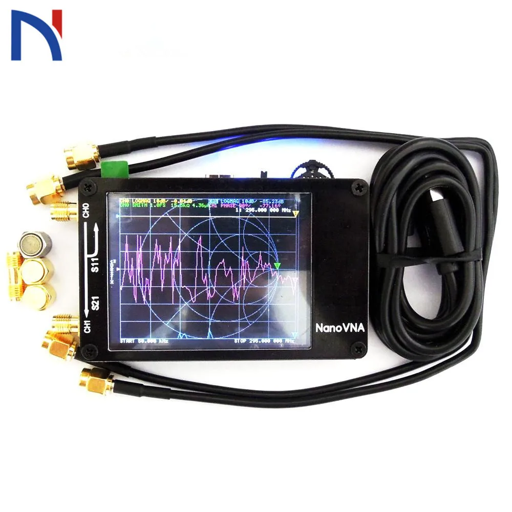 NanoVNA Векторный анализатор сети HF VHF UHF 2 8 дюйма с сенсорным ЖК-дисплеем 50 кГц-300 МГц