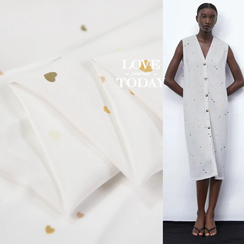 

Fashion white pure silk crepe de chine fabric for dress skirt natural comfortable,SCDC1403