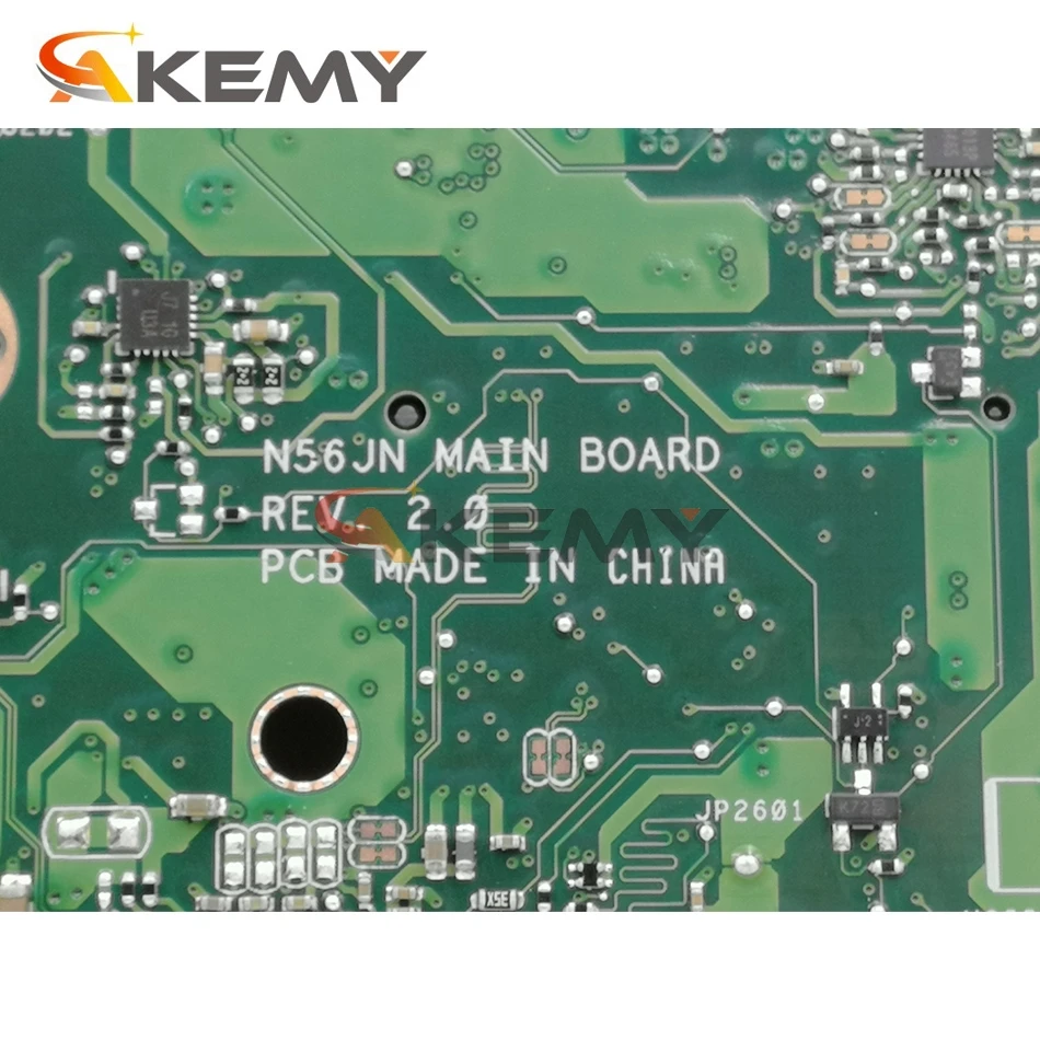 Материнская плата Akemy N56JN для ноутбука ASUS N56J оригинальная материнская - купить по