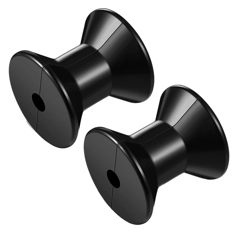 

2 Pieces 3 Inch Boat Trailer Rollers Rubber Bow Roller Yacht Boat Trailer Roller Motorboat Rollers for Bow Boat Yacht