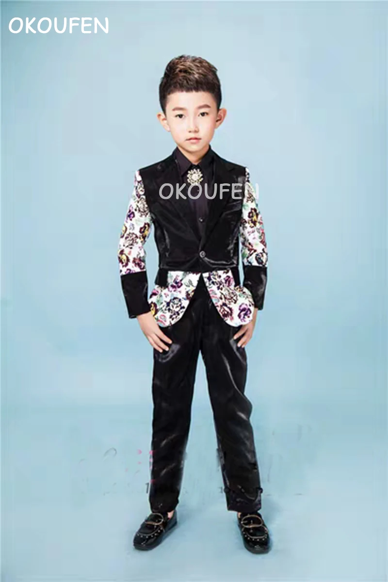 Children's catwalk Stage Costumes Boys' small Suits Childen's stage host Photography Shooting |