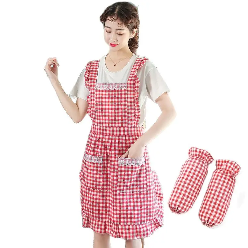 Фартук женский хлопковый водонепроницаемый маслостойкий для кухни Милая Талия