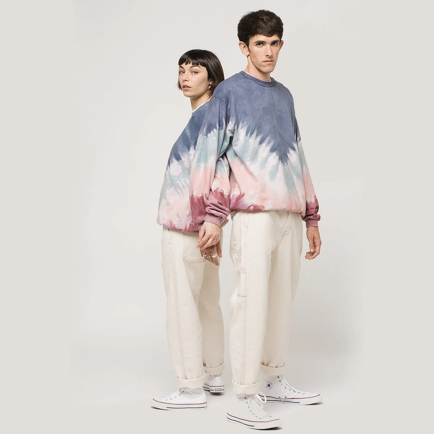 

Tie Dye Pullovers Vintage Oversized Sweatshirt Streetwear Casual Women Crewneck 2020 Autumn Plus Size Boyfriend England Style