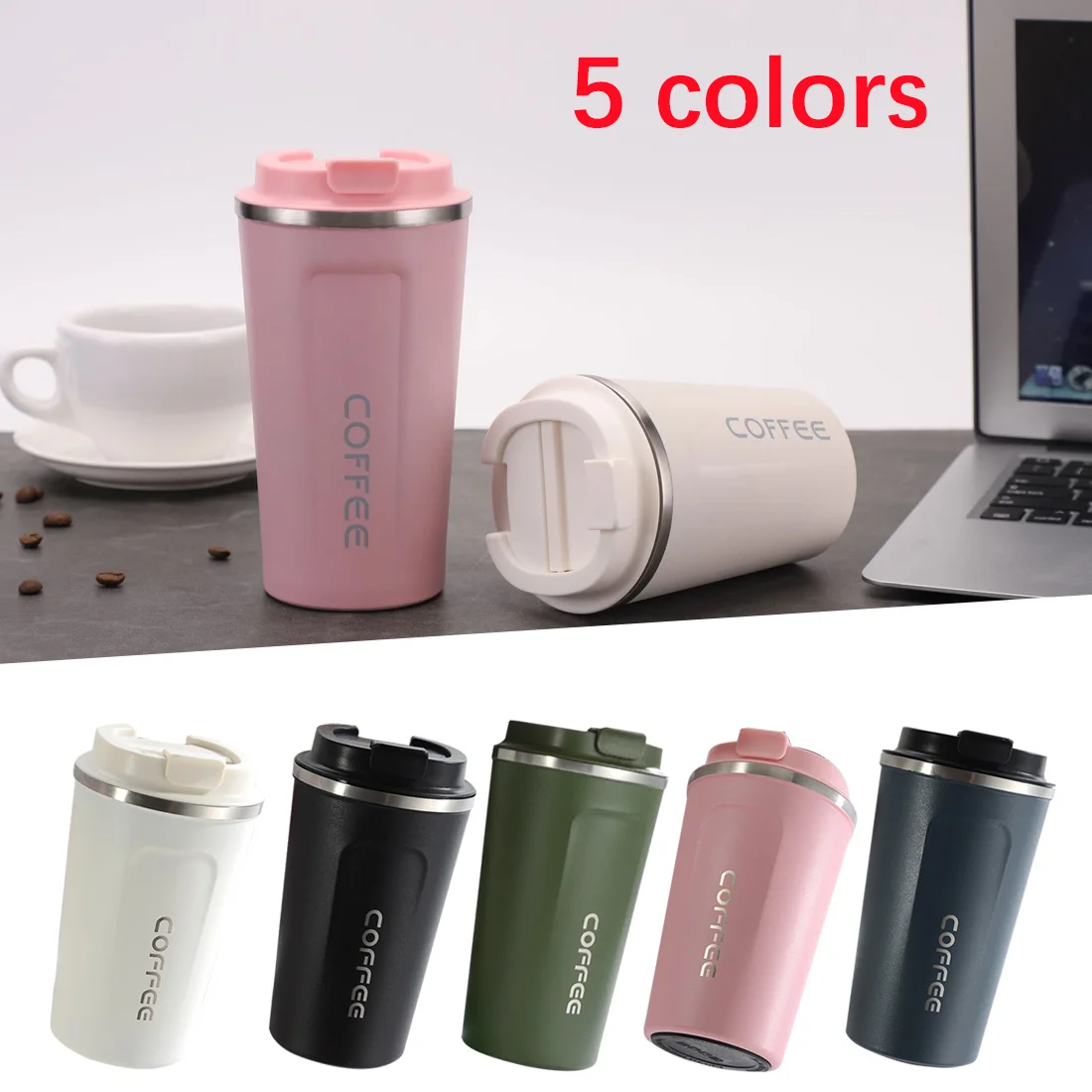 

Coffee Mug Travel Cup Vacuum Bottle Heat Cool Keep Insulation Vacuum Flask Straight Cup Creative Daily Portable Cup 510/380ml