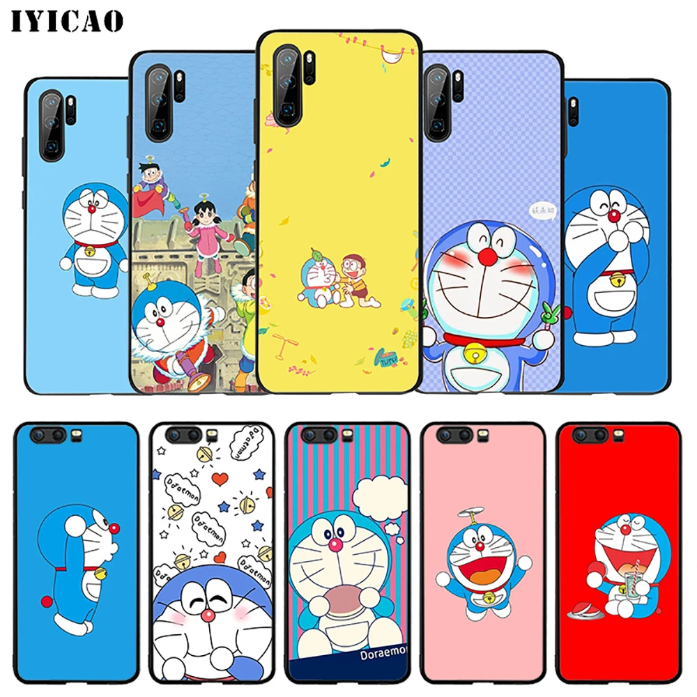 IYICAO Doraemon аниме мягкий чехол для huawei P30 P20 P10 P9 P8 P Smart Z Plus 2019 Lite Pro 2018 2017 2016 TPU |