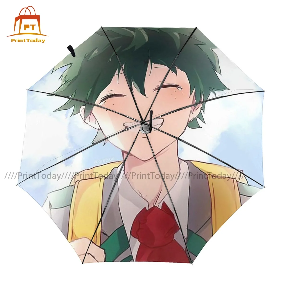 

Deku Umbrella Anti UV Automatic Umbrella Beautiful Painting Reinforced Trekking Umbrella