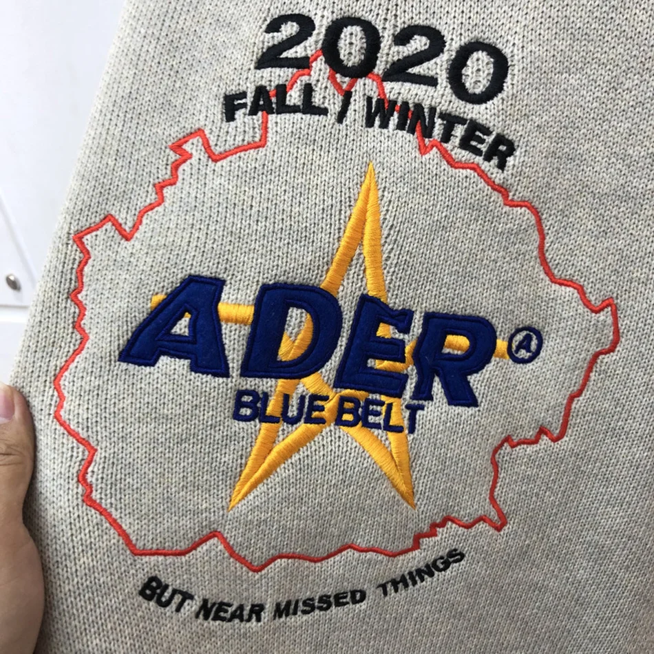 

Embroidery Ader Error Sweaters Men Women Autumn Winter Streetwear Blue Adererror Knitted Pullovers