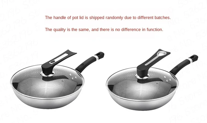 

Full screen honeycomb crystal shield non-stick pan frying pan 304 stainless steel frying pan non-pick stove induction cooker