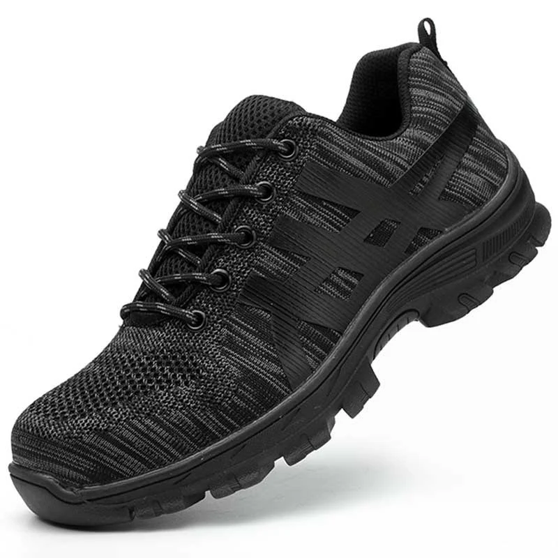 Рабочие ботинки мужские неразрушаемые со стальным носком защитная обувь