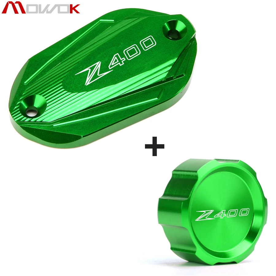 Для KAWASAKI Z400 Z 400 2019 LOGO Новый мотоциклетный CNC передний и задний тормозной жидкости