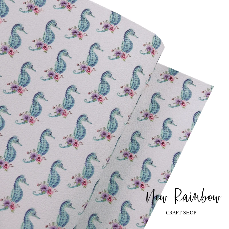 Новинка Радуга А4 подводный мир морской лошадь с розовым цветком искусственная