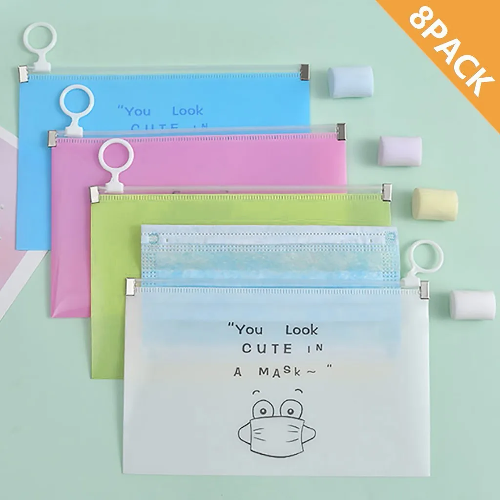 8 шт. Модный чехол для маски сумка портативный держатель рта хранения косметички